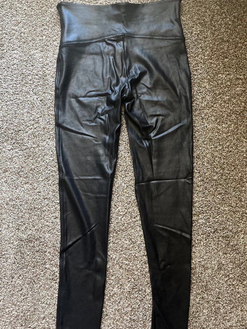 Spanx Black Faux Leather Leggings